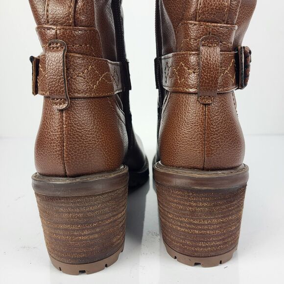 ZODIAC Georgia Round Toe Block Heel Zip-Up Riding Boot 8 M - Picture 5 of 12